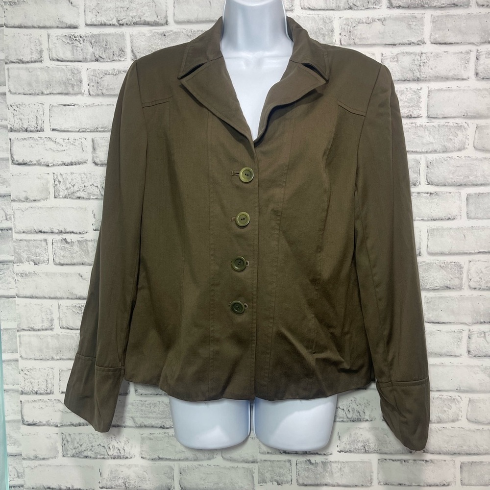 Vintage Juliana Collezione Wool Short Dark Brown Blazer